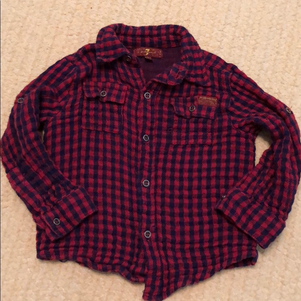 7 for All Mankind Toddler Button-Down sz 24m